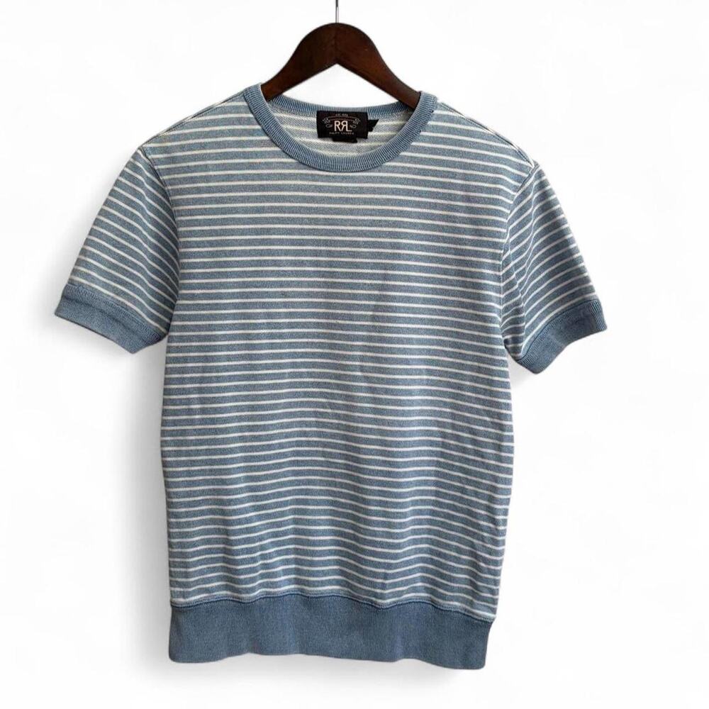 Vintage Ralph Lauren RRL Striped Short Sleeve Tee Mens S Preppy Western